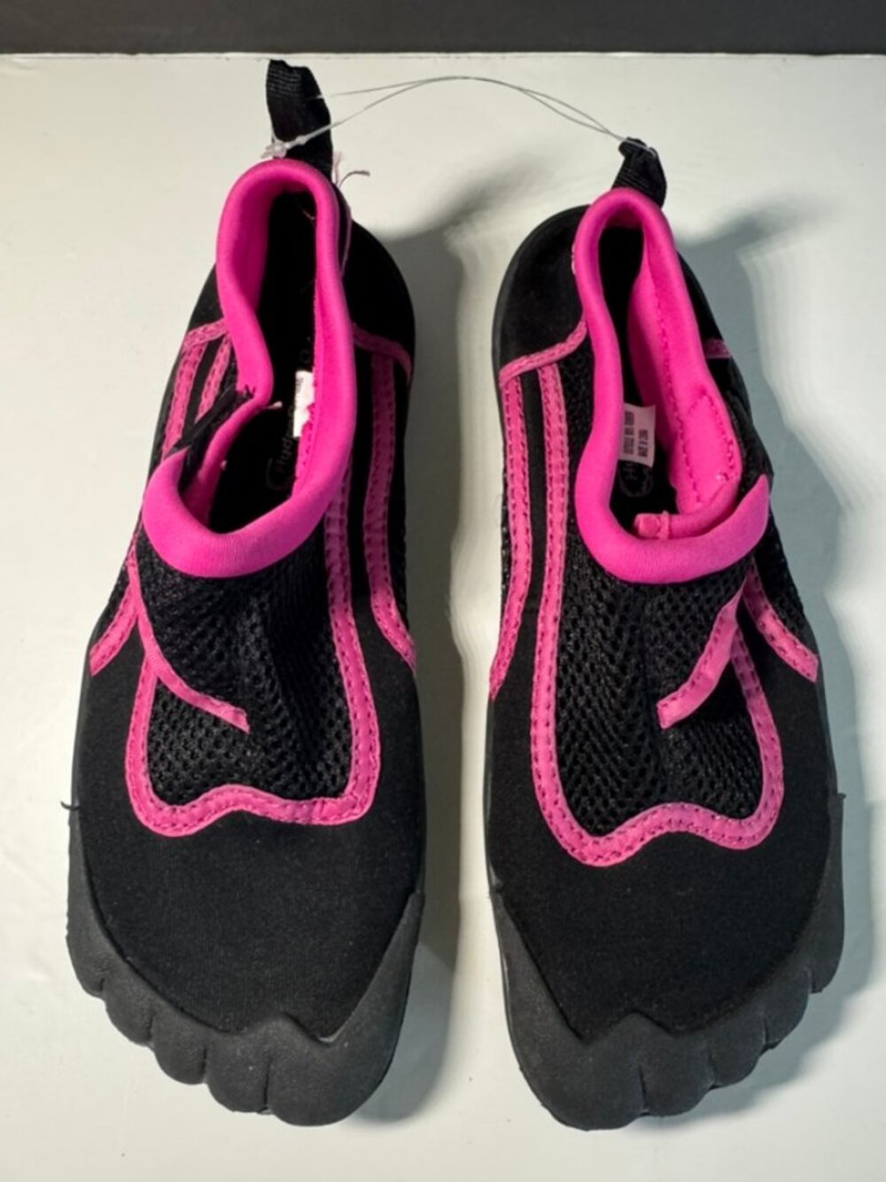 NWOT Women's HydroPro 3.0 Water Shoes  Black/Pink Mesh Flats, Rubber Sole Size 5